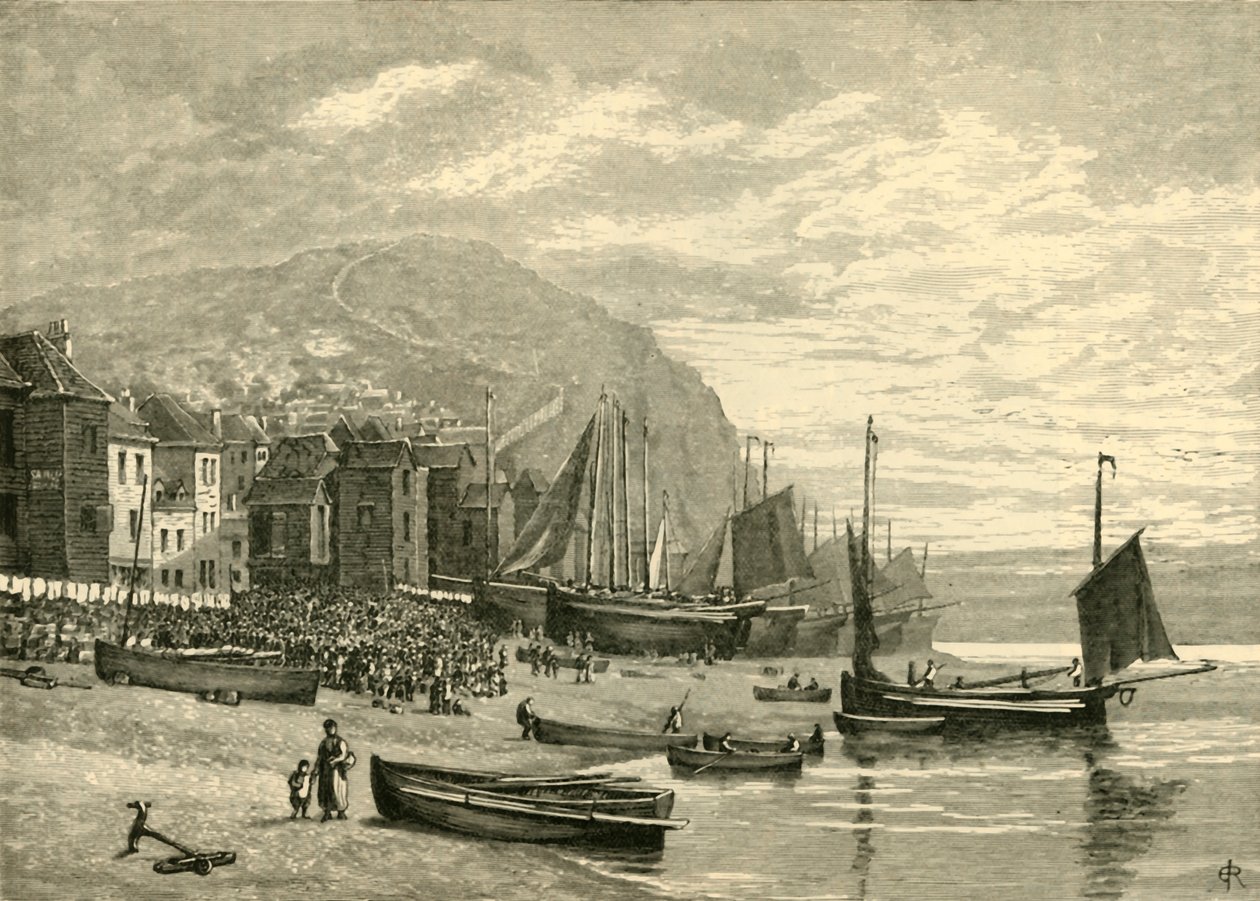 Hastings: The Fishermens Quarter, 1898. de Unbekannt