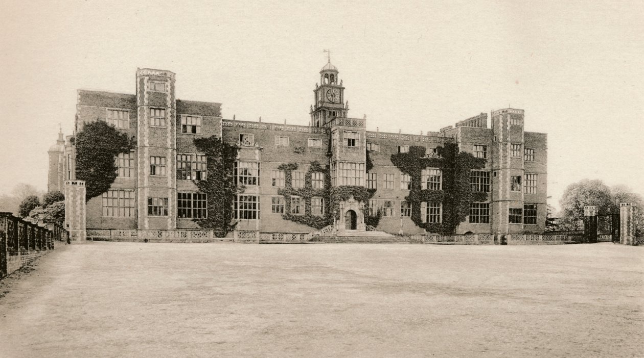 Casa Hatfield - Frente Norte, século c16th, 1904 de Unbekannt
