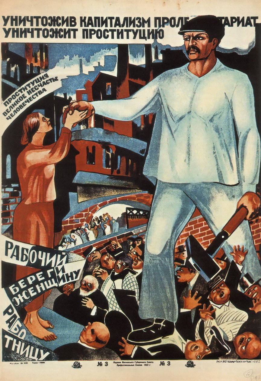 Tendo destruído o capitalismo, o proletariado abolirá a prostituição !, 1923 de Unbekannt