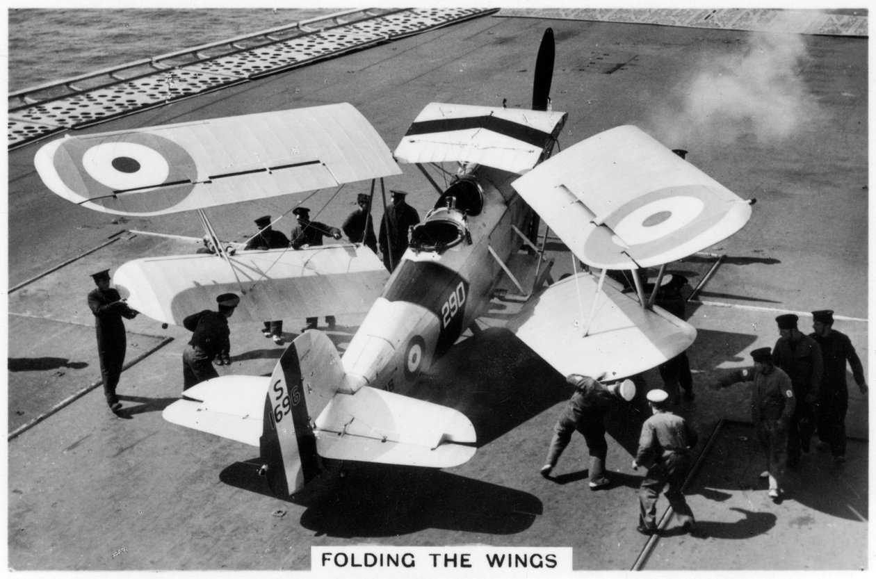 Hawker Osprey no convés do porta-aviões HMS Eagle, 1937 de Unbekannt