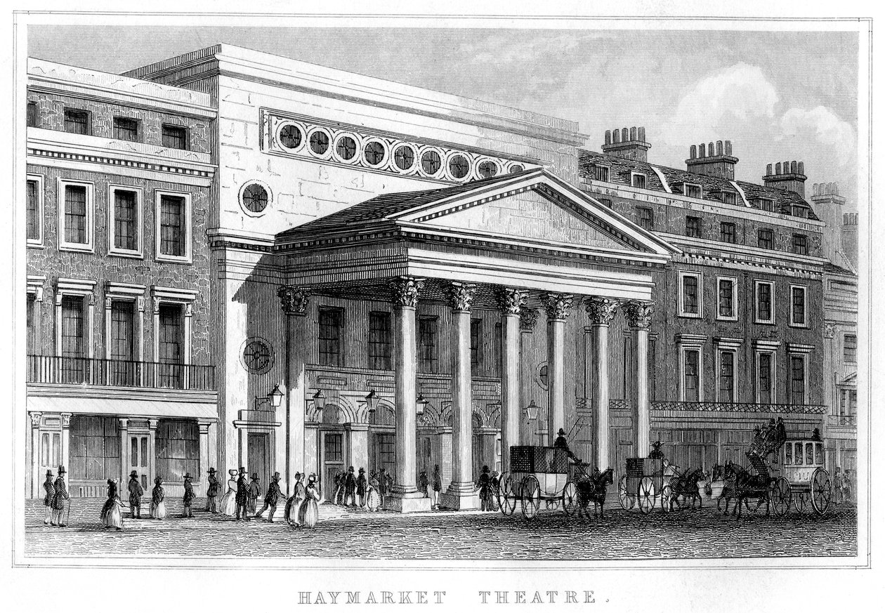 Haymarket Theatre, Westminster, Londres, século XIX de Unbekannt