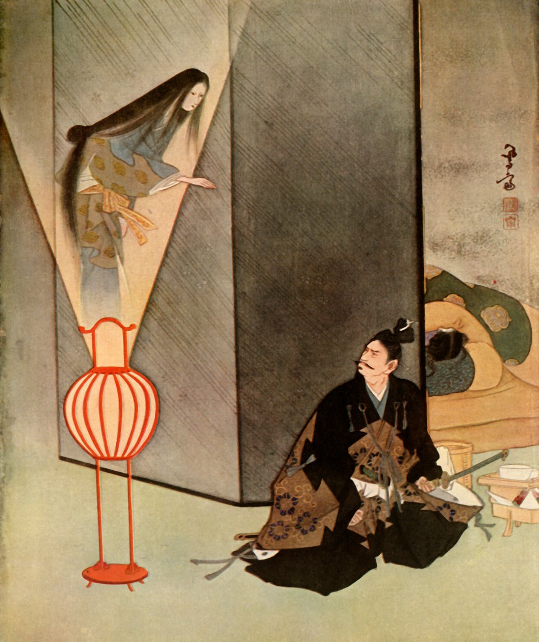 Ele olhou ferozmente para a aparição ..., 1919. de Unbekannt