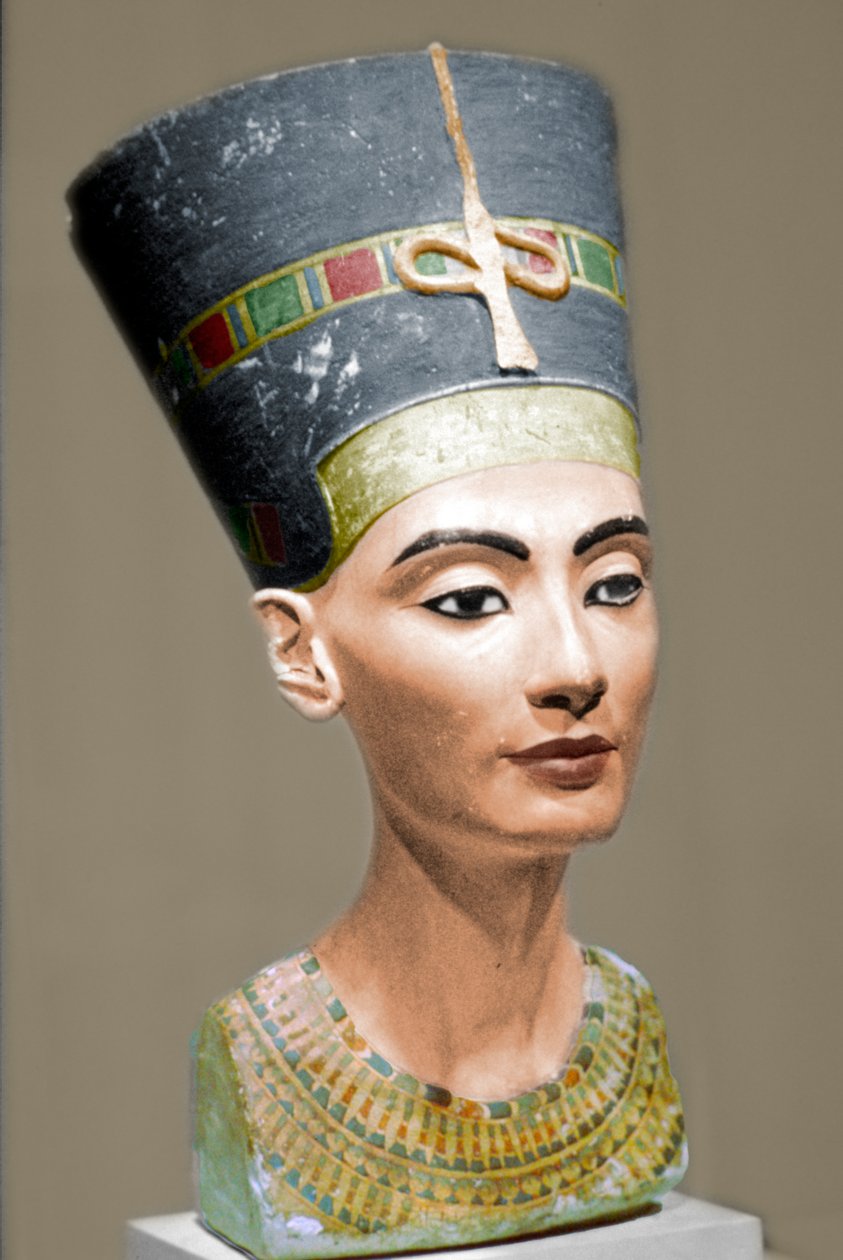 Cabeça da rainha Nefertiti do Egito de Unbekannt