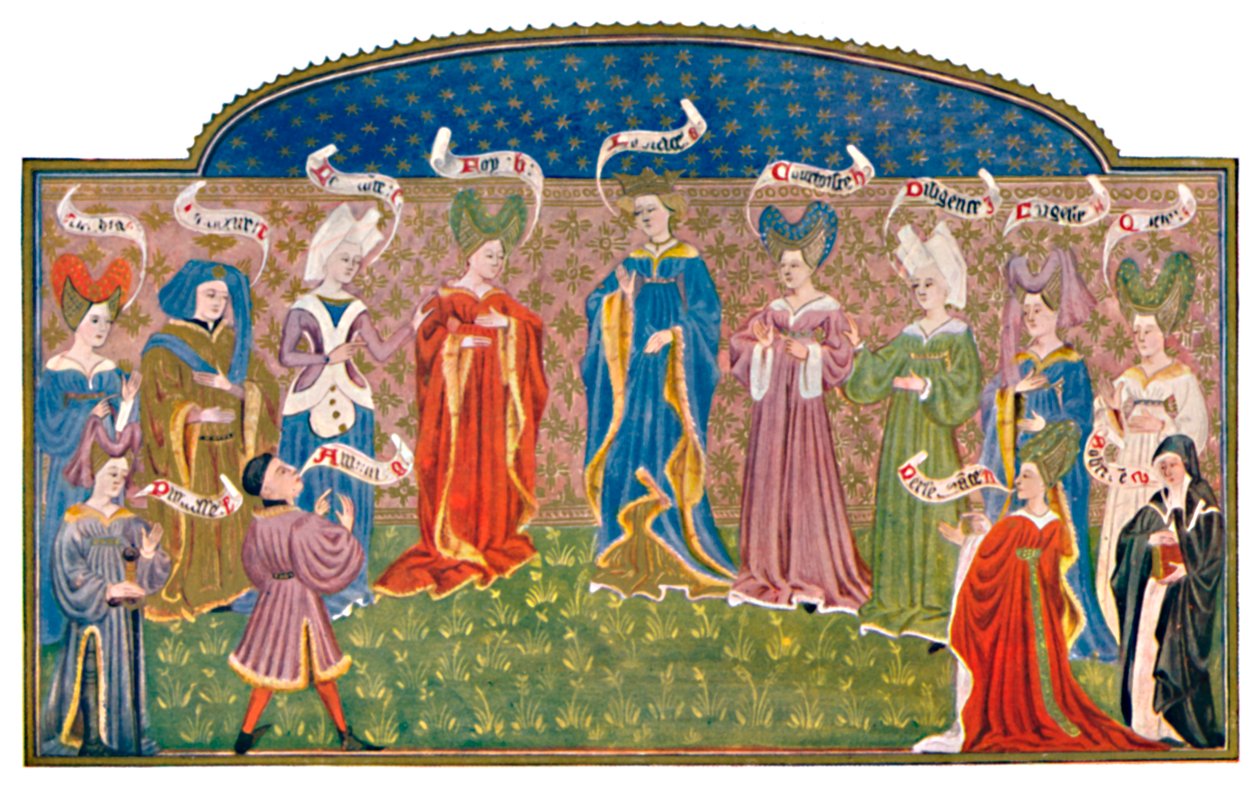Cocar no MS do século XV. Roy. 15 E. v., Século XV, 1903 de Unbekannt