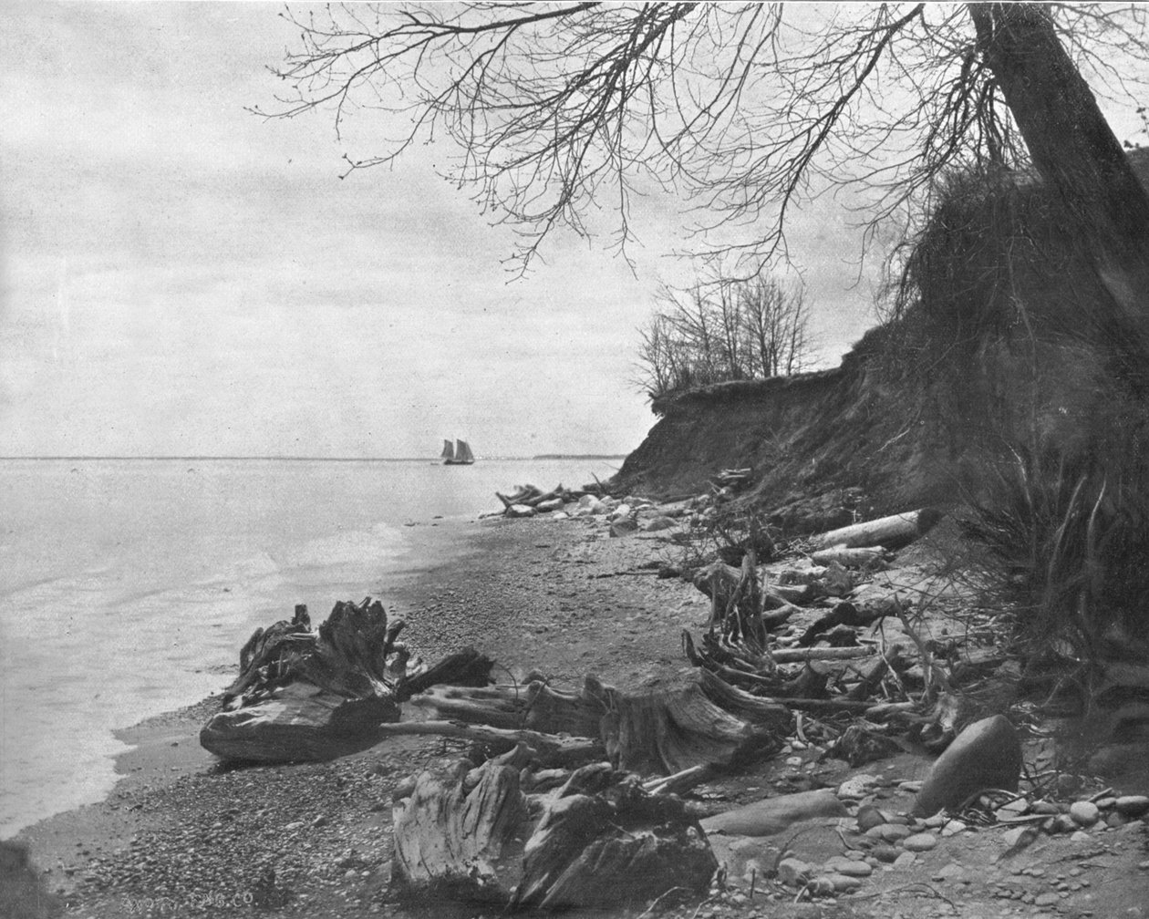 Em direção à costa, lago Michigan, EUA, c1900. de Unbekannt