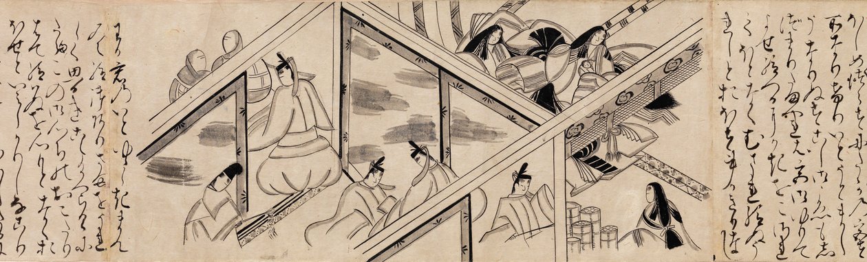Capítulo Heartvine Aoi de The Tale of Genji Genji monogatari, século XVI. de Unbekannt
