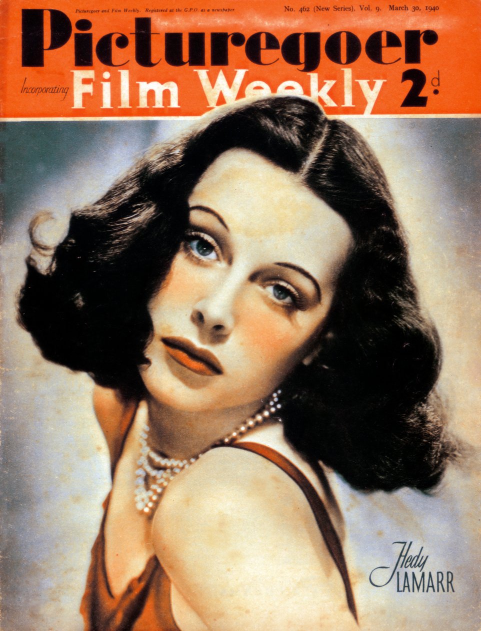 Hedy Lamarr 1914-2000, atriz americana nascida na Áustria, 1940 de Unbekannt