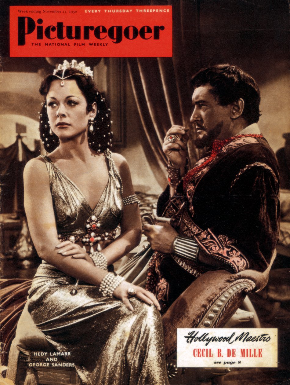 Hedy Lamarr 1914-2000 e George Sanders 1906-1972, atores, 1950 de Unbekannt