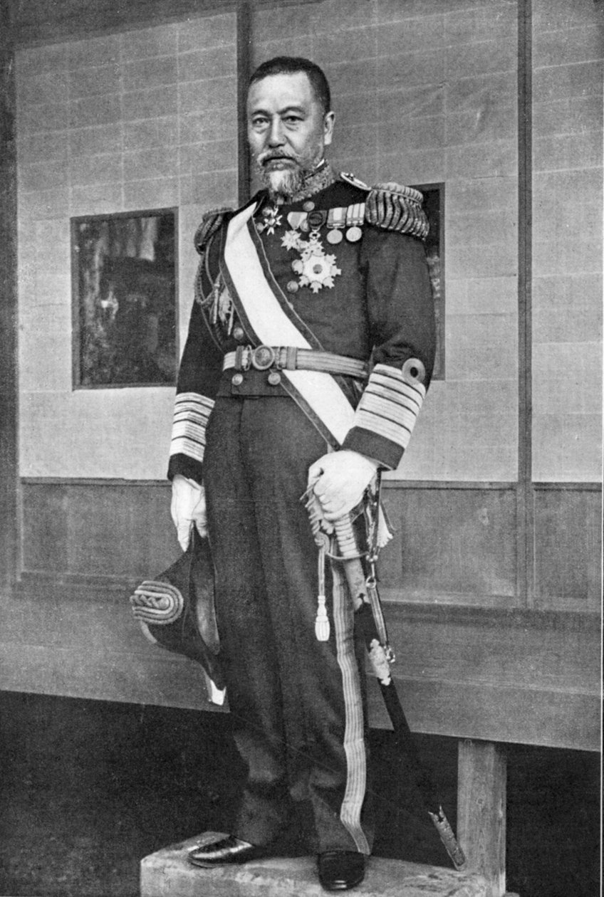 Heiachiro Togo, comandante naval japonês, Guerra Russo-Japonesa, 1904-5 de Unbekannt