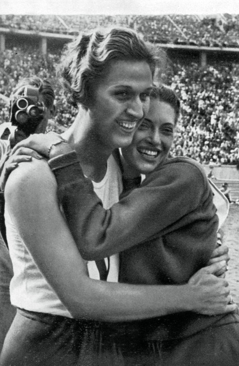 Helen Stephens e Alice Arden, atletas americanas, Jogos Olímpicos de Berlim, 1936 de Unbekannt