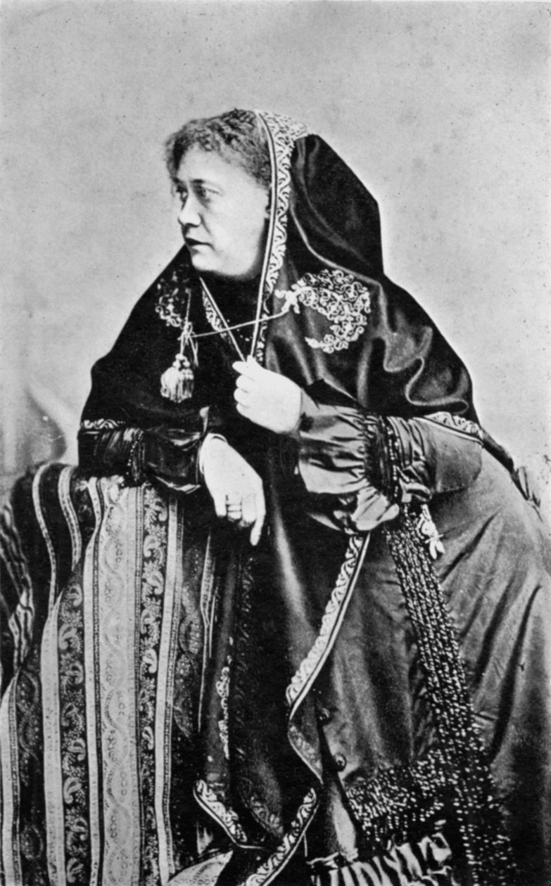 Helena Petrovna Blavatsky, teosofista americana nascida na Rússia, 1875 de Unbekannt