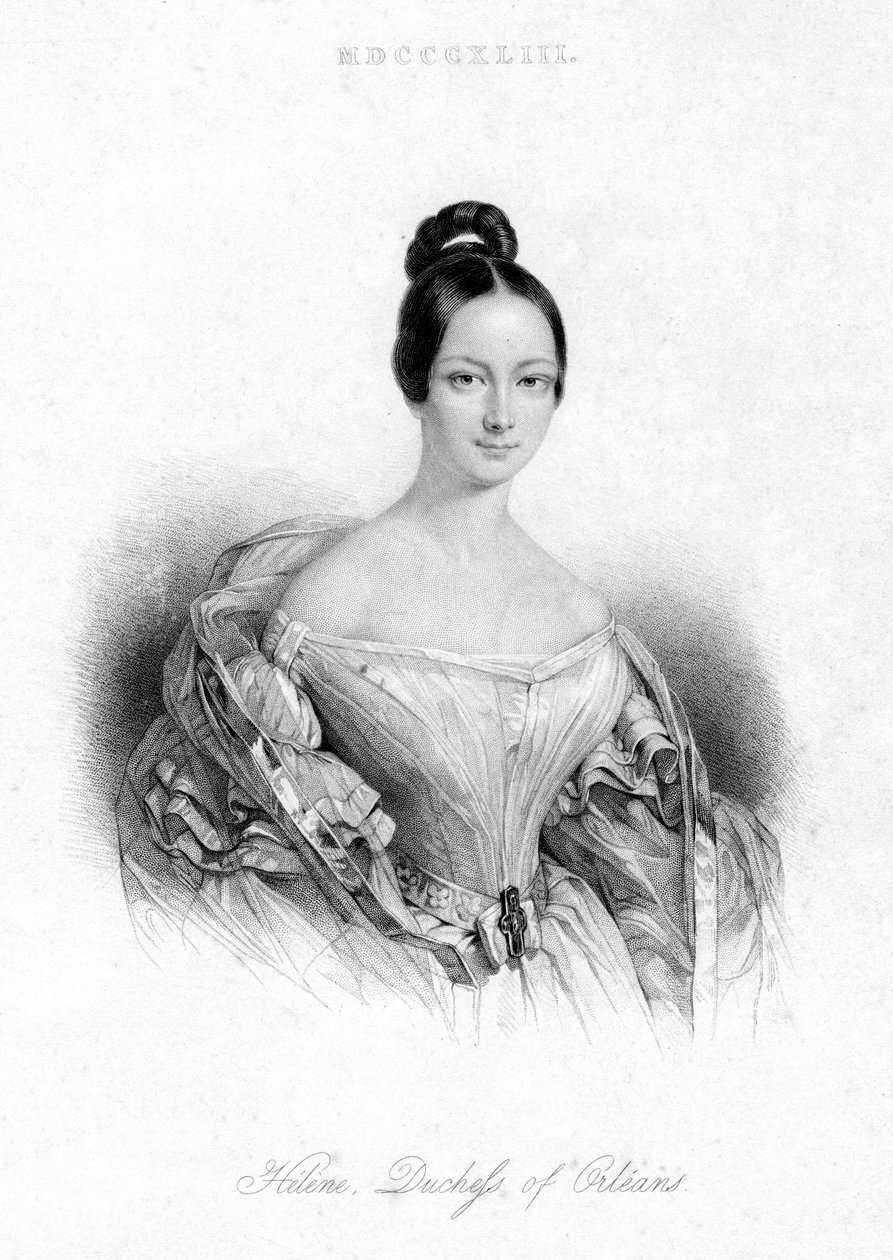 Helene Louise Elizabeth, Duquesa de Orleans, 1843 de Unbekannt