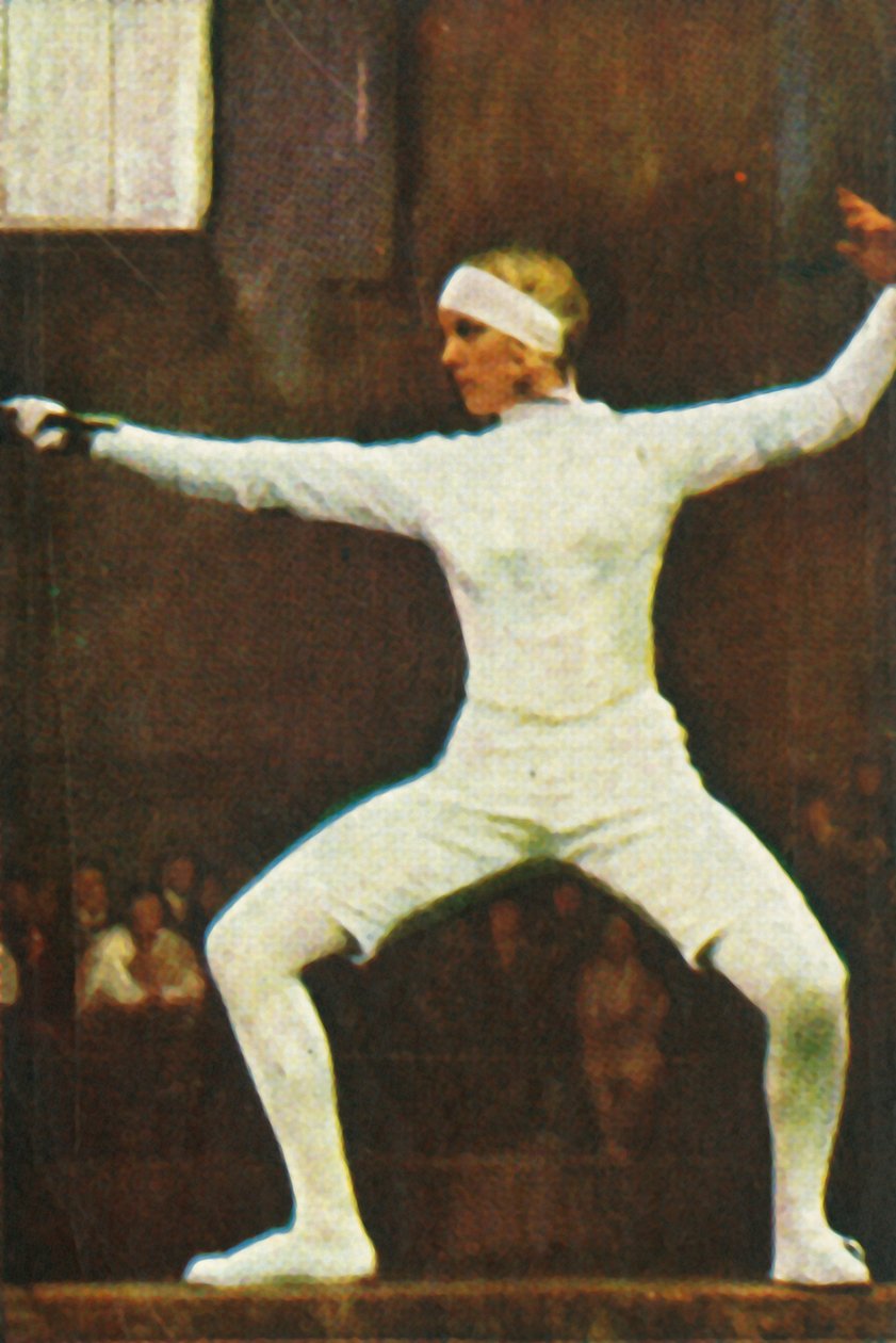 Helene Mayer, esgrimista campeã mundial alemã, 1928. de Unbekannt