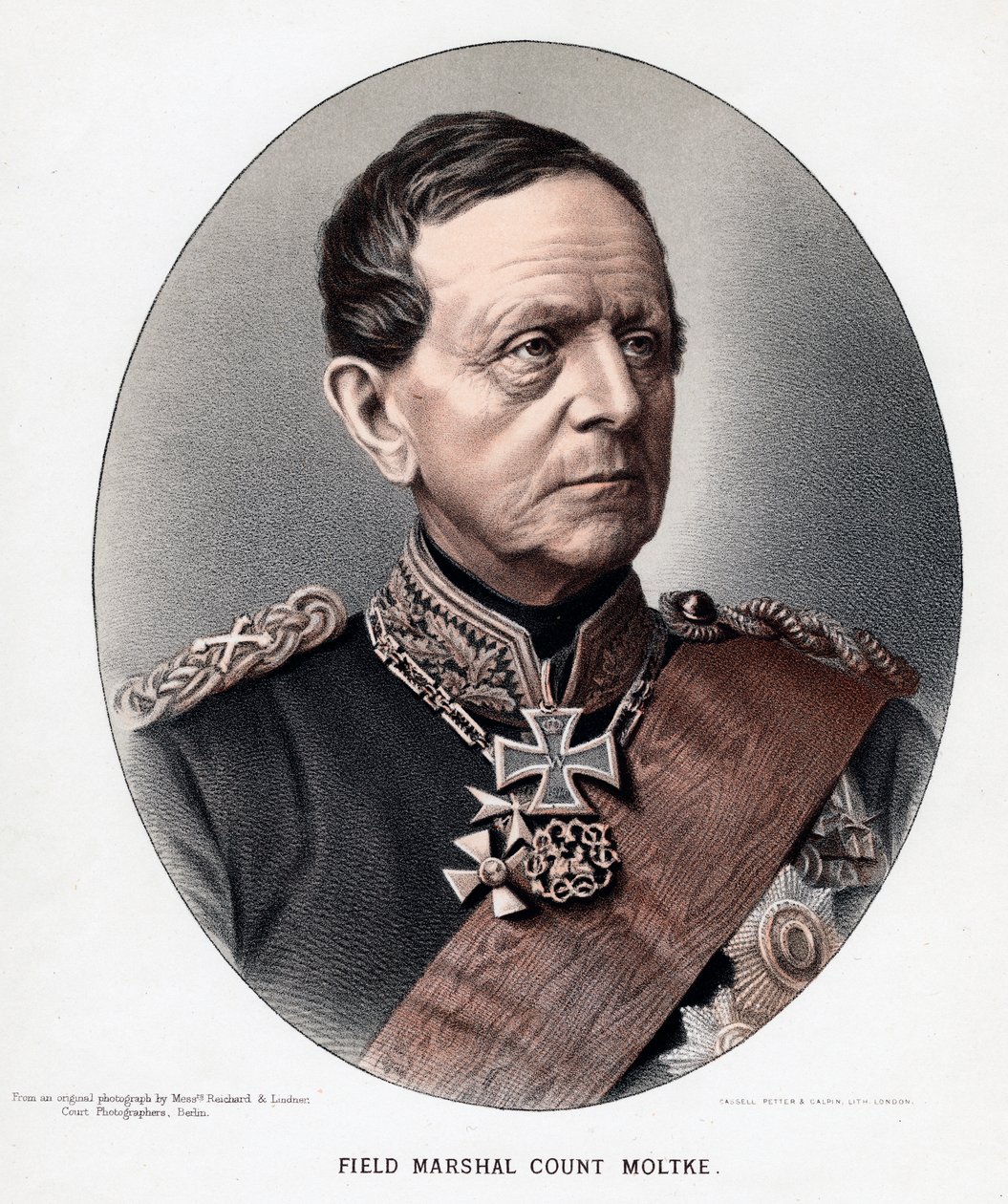 Helmuth Karl Bernhard, conde von Moltke, general e estadista prussiano, c1880 de Unbekannt