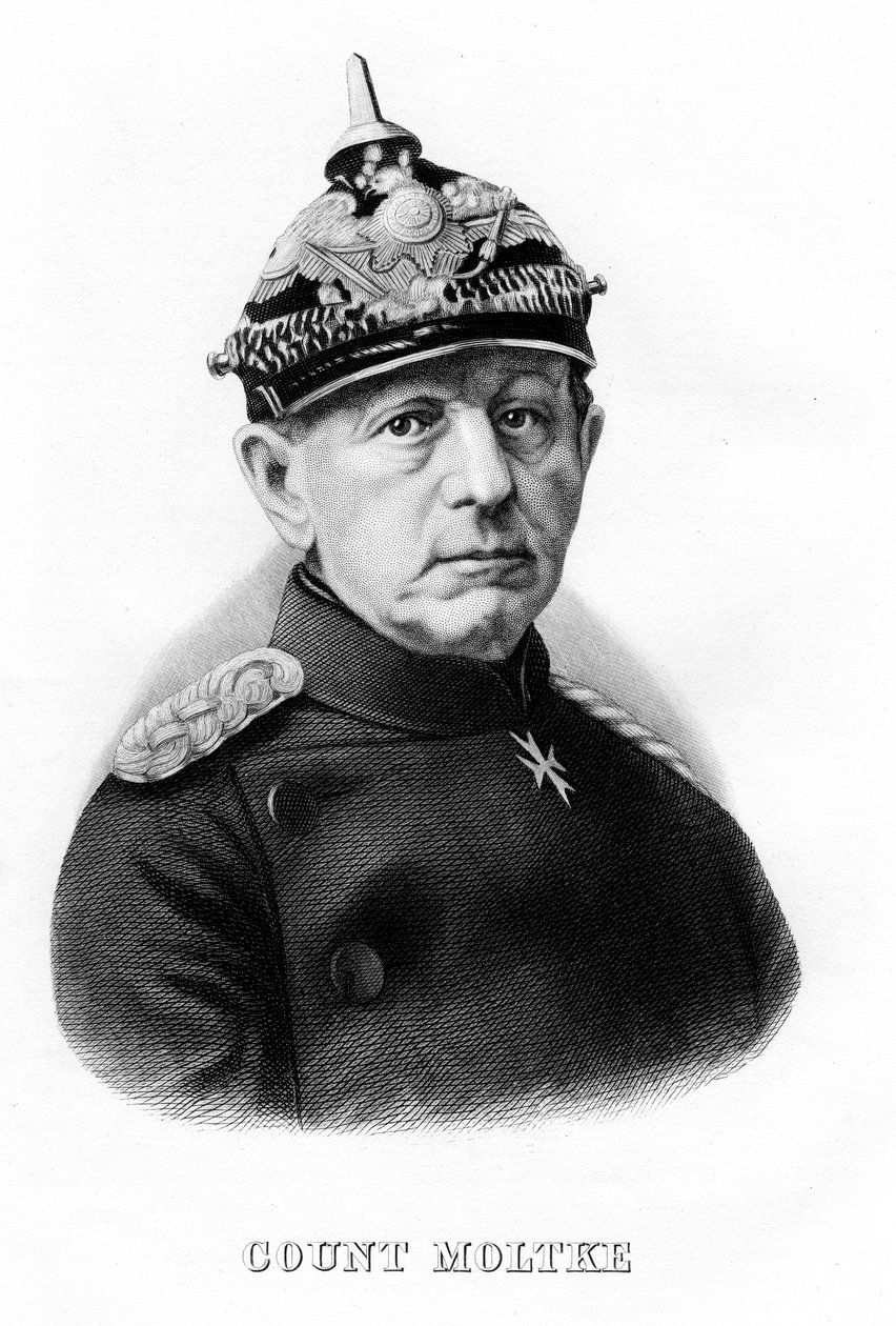 Helmuth Karl Bernhard von Moltke, marechal de campo alemão, século XIX de Unbekannt