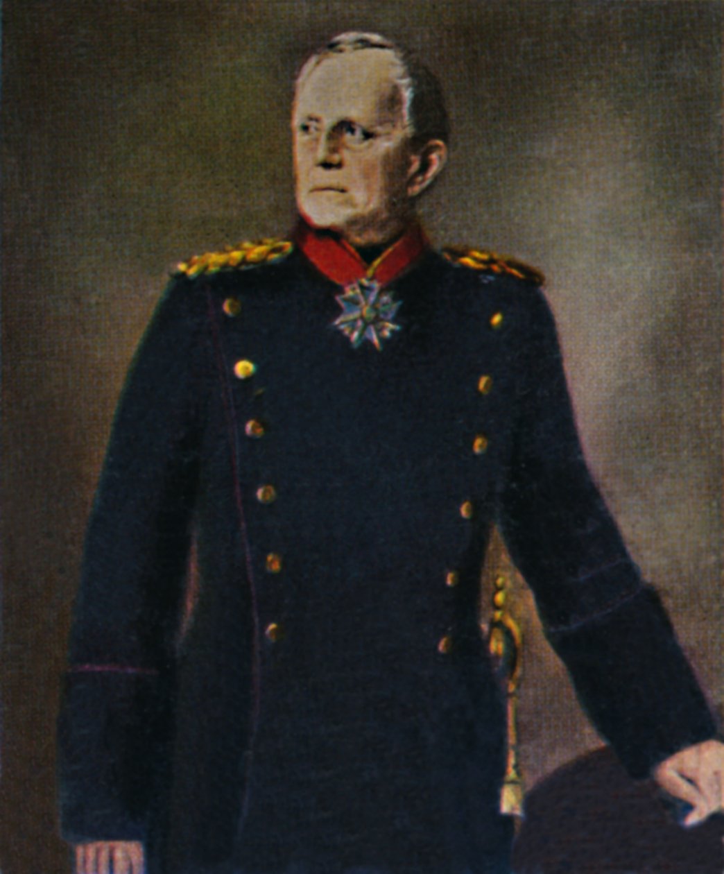 Helmuth von Moltke 1800-1891. - Pintura de Lenbach, 1934. de Unbekannt