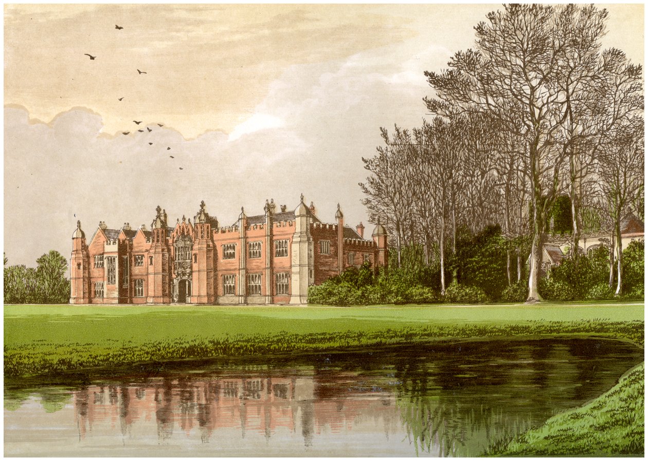 Hengrave Hall, Suffolk, casa da família Gage, c1880 de Unbekannt
