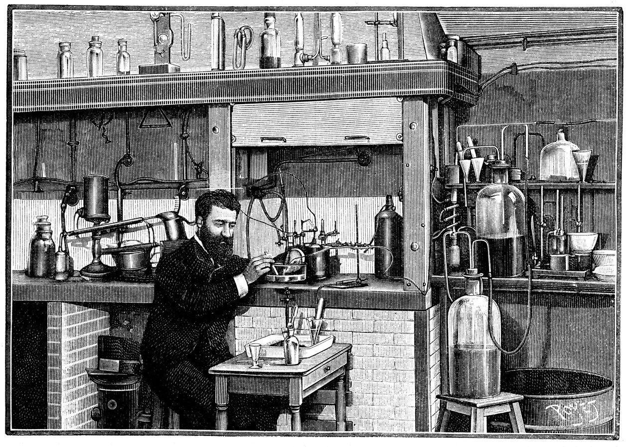 Henri Moissan, químico francês, c1883 1903 de Unbekannt