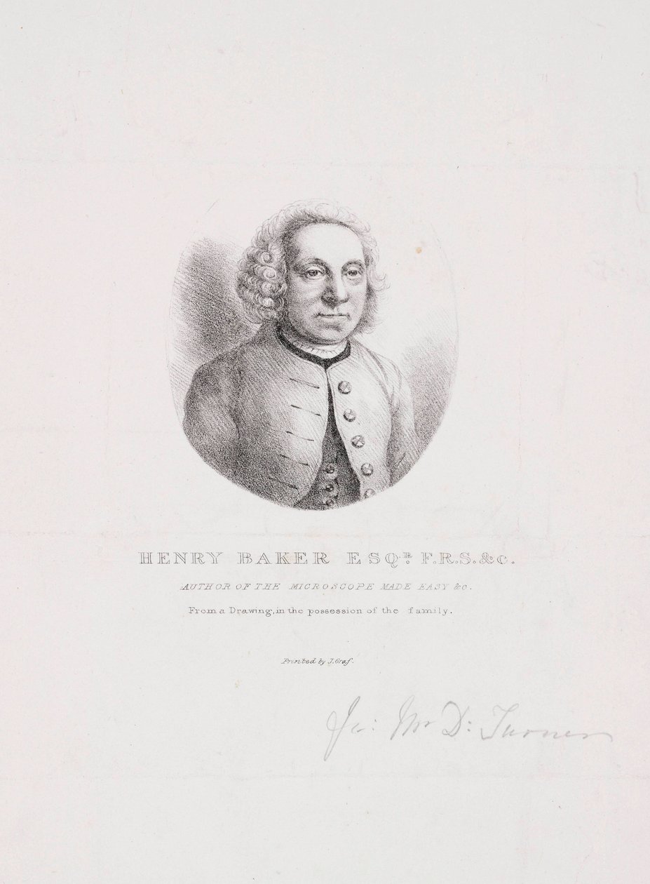 Henry Baker, naturalista de Unbekannt