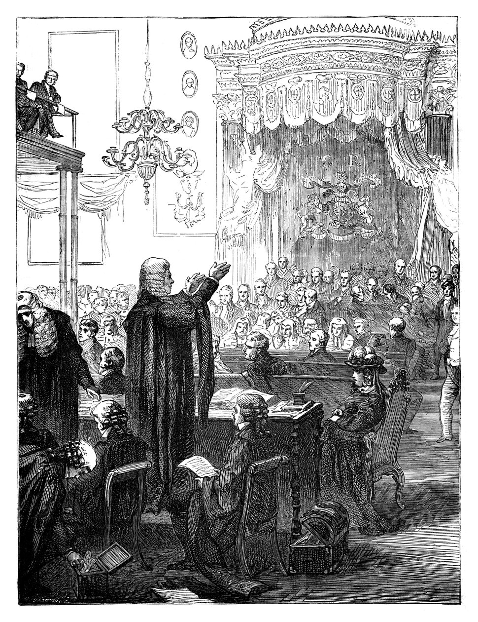 Discurso de Henry Broughams para a defesa durante o julgamento da rainha Caroline, 1820 c1895 de Unbekannt