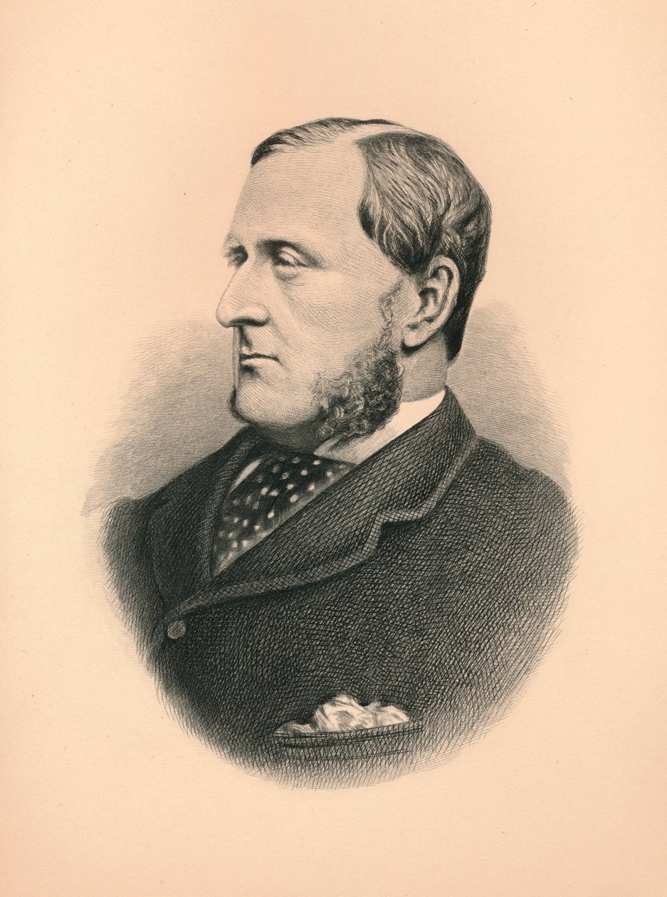 Henry Chaplin, 1º visconde Chaplin 1840-1923, proprietário de terras britânico, proprietário do cavalo de corrida, 1896 de Unbekannt