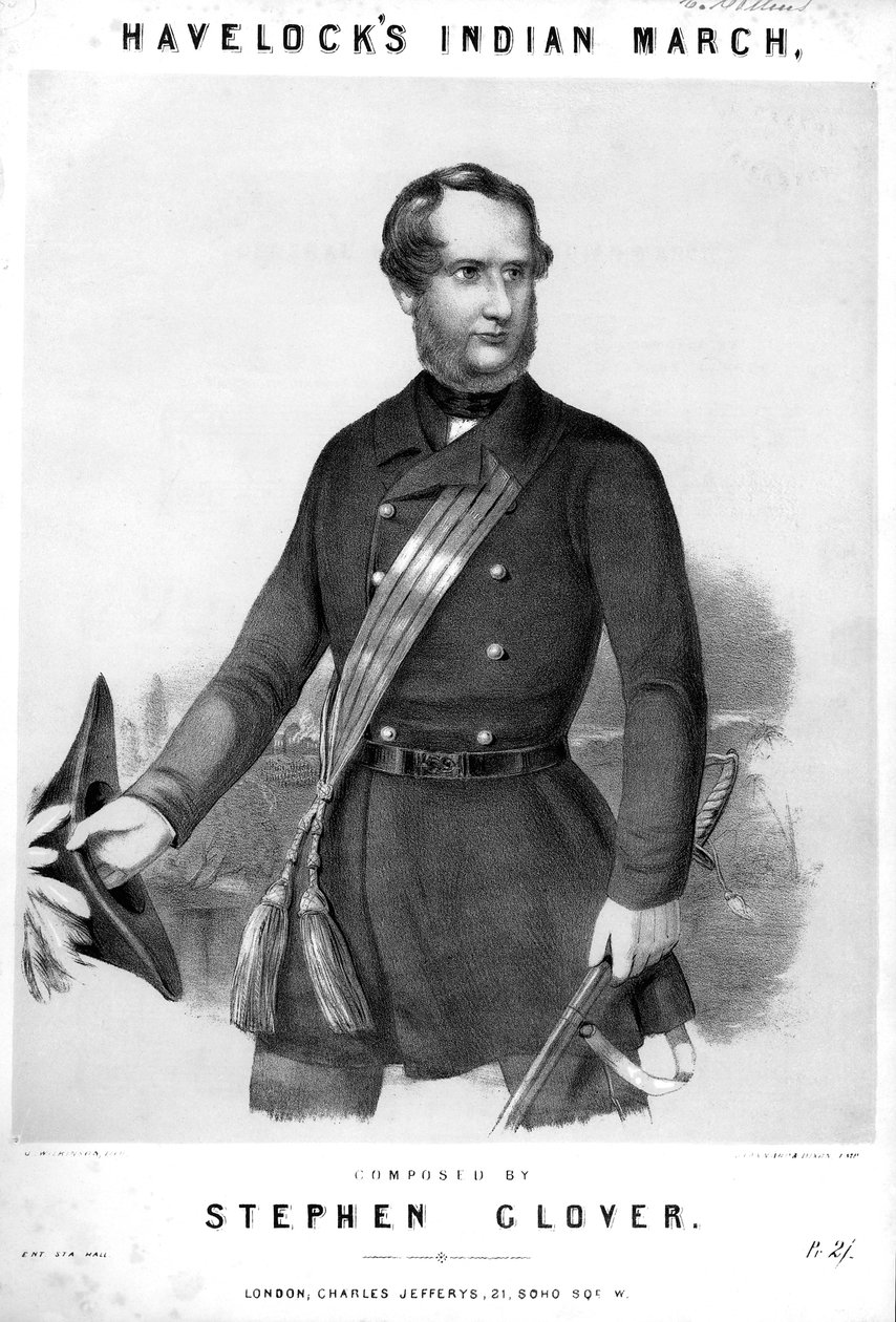 Henry Havelock, soldado britânico, c1857 de Unbekannt