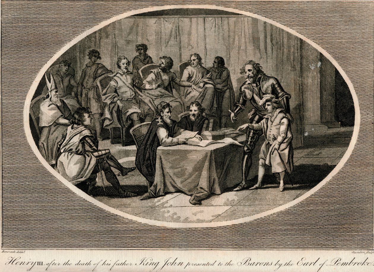 Henrique III apresentado aos Barões pelo Conde de Pembroke, 1216 1793 de Unbekannt