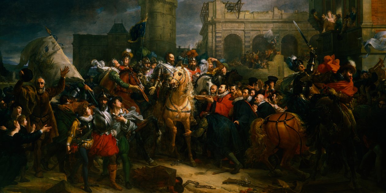 Henrique IV da França entrando em Paris, 22 de março de 1594 século XIX de Unbekannt
