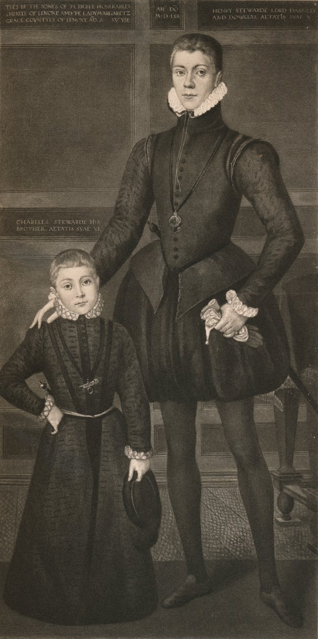 Henry Lord Darnley e seu irmão Charles, século 16, 1904 de Unbekannt