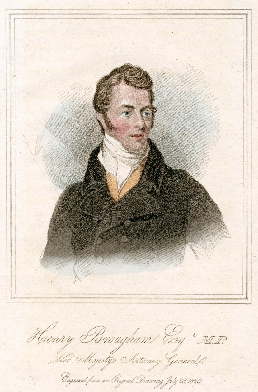 Henry Peter Brougham, 1º Barão Brougham e Vaux, advogado e político escocês, c1820 de Unbekannt