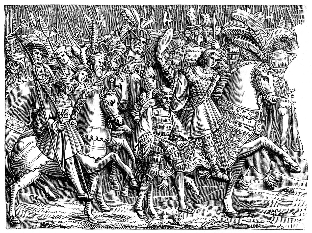 Henrique VIII no campo do pano de ouro, 1520, 1870 de Unbekannt