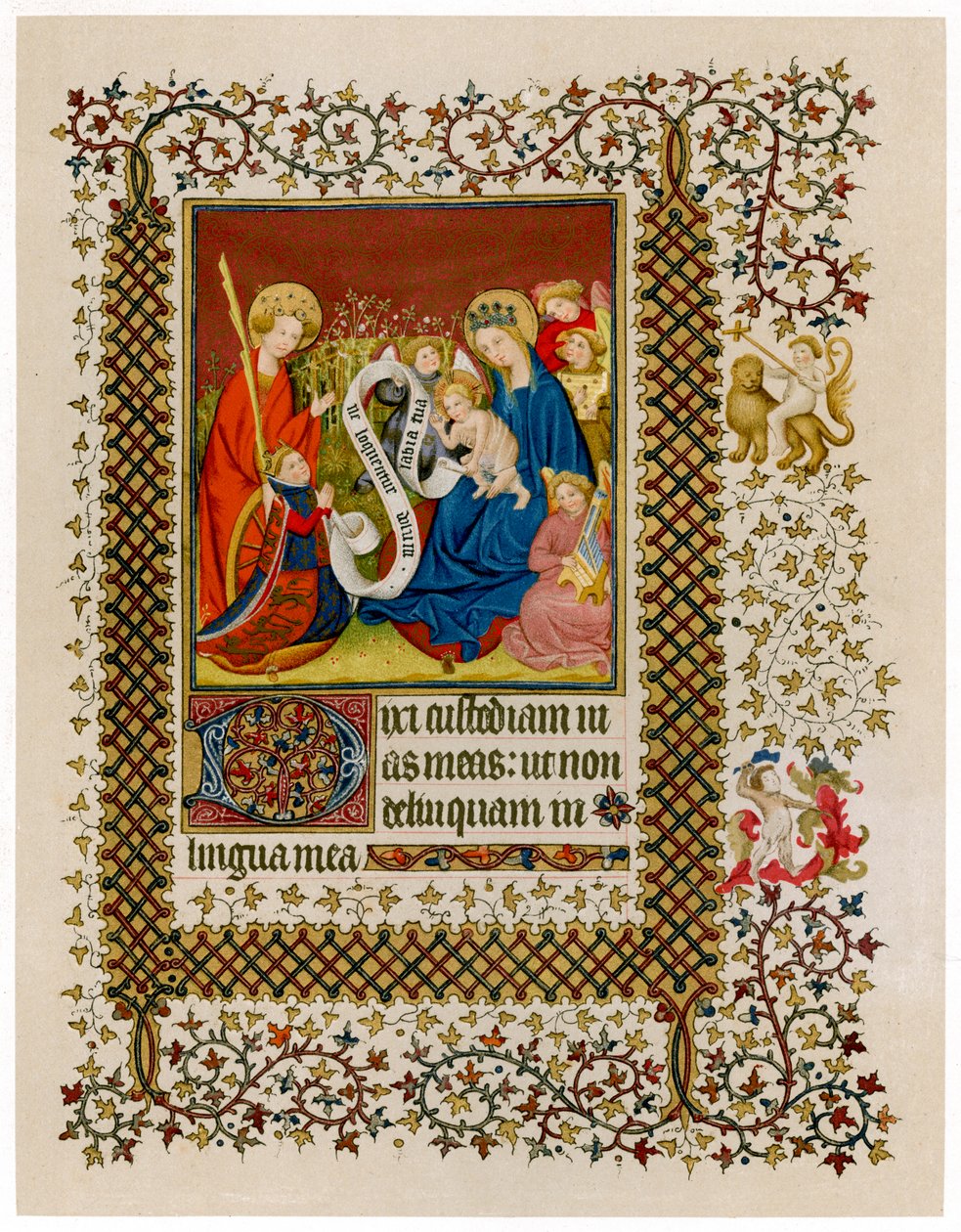 Henrique VI perante a Virgem e o Menino, c1420 de Unbekannt