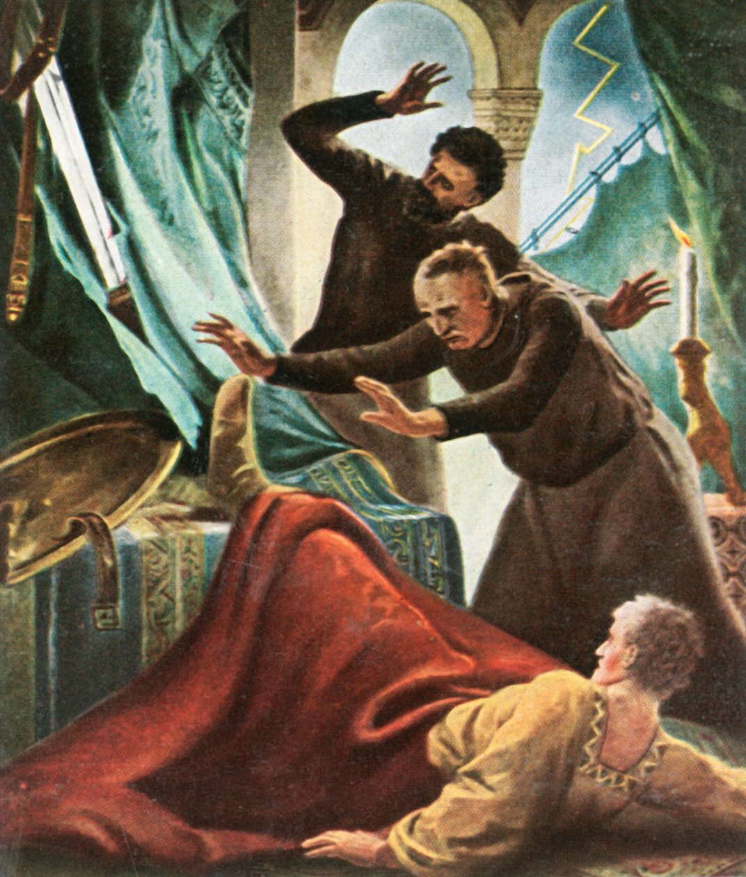 Henrique V é atingido por um raio na casa imperial de Goslar, 1936. de Unbekannt