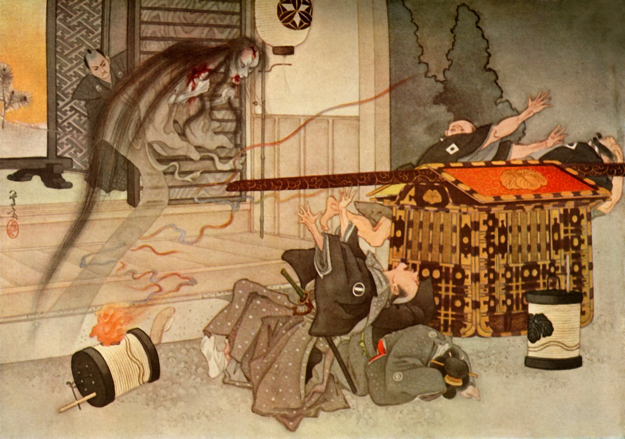 Seu rosto medonho e roupas manchadas de sangue ..., 1919. de Unbekannt