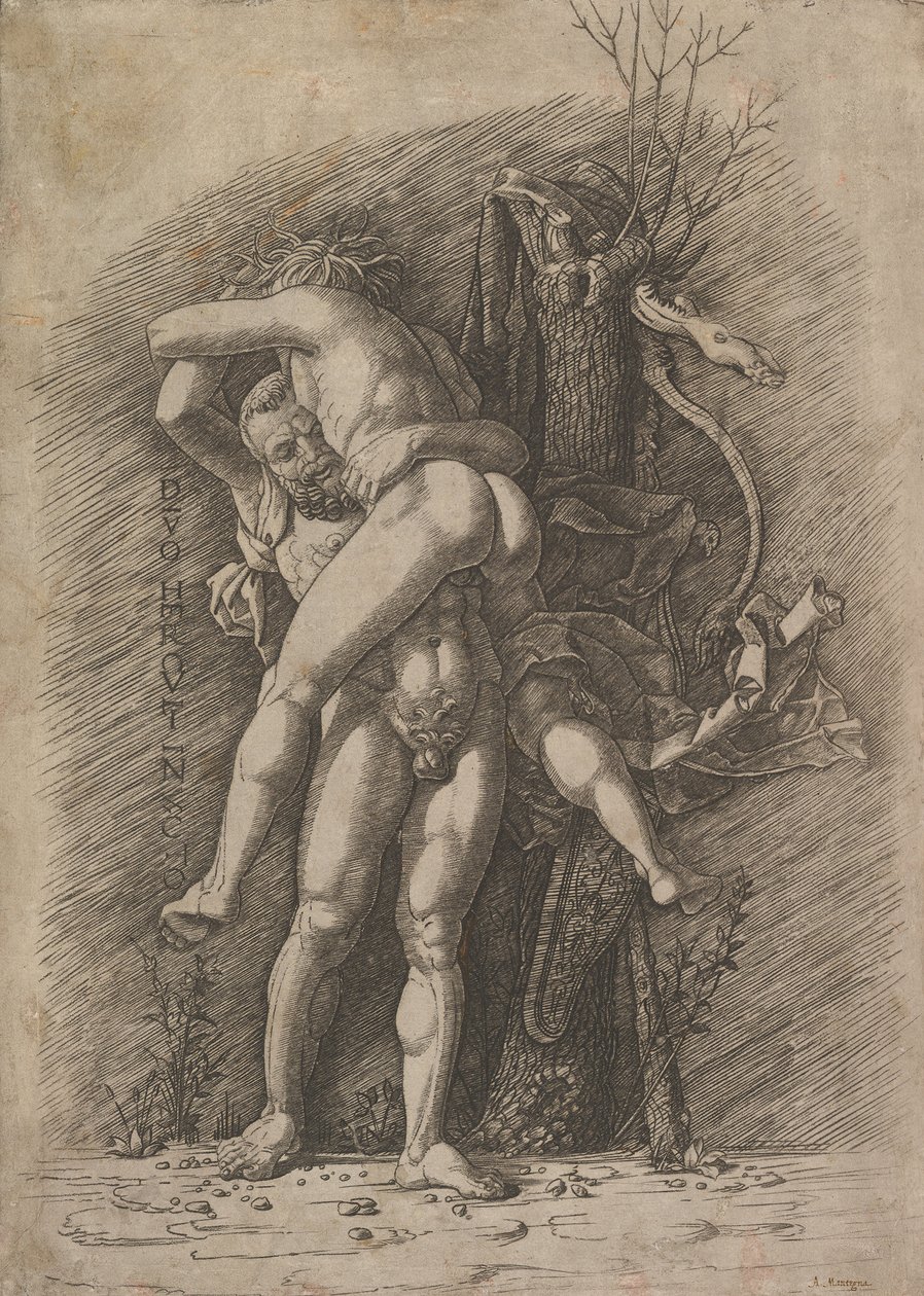 Hércules e Anteu, ca. 1497 de Unbekannt