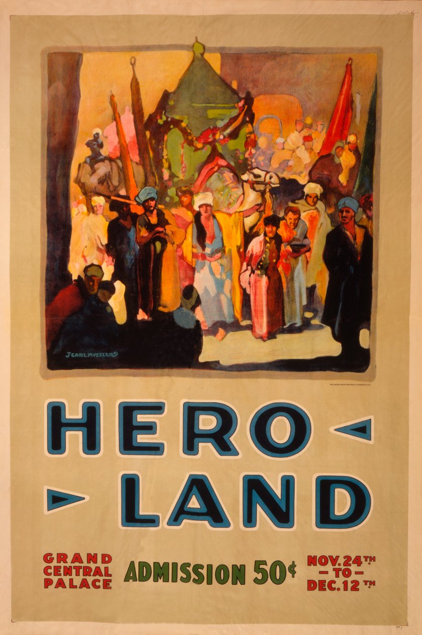 Cartaz da Terra do Herói, Nova Iorque, Nova Iorque de Unbekannt
