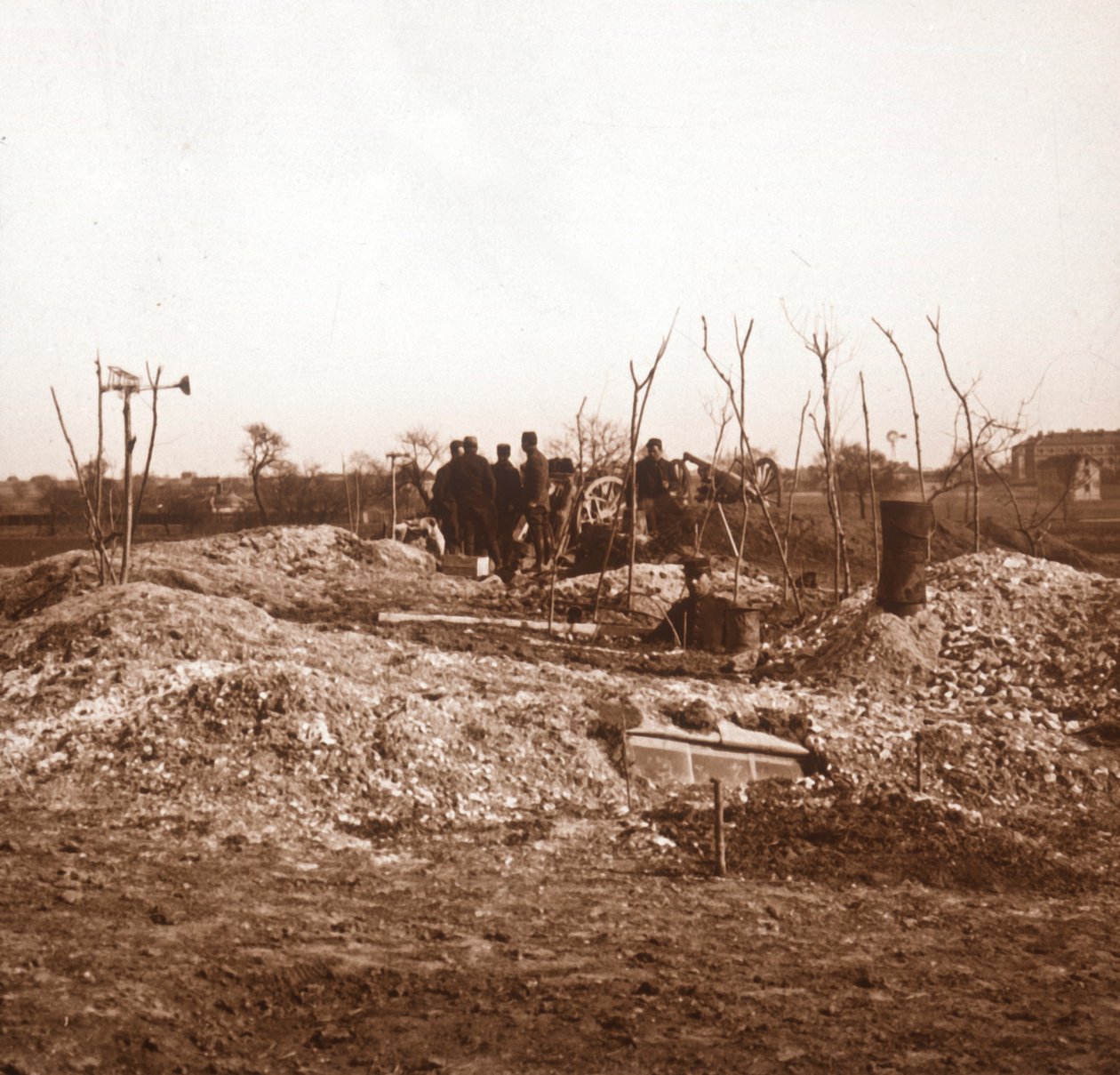 Bateria oculta, c1914-c1918 de Unbekannt