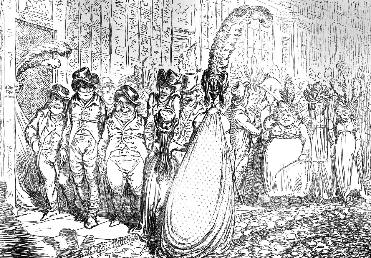Alta mudança na Bond Street - ou - A polidez do grande mundo, 1796 de Unbekannt