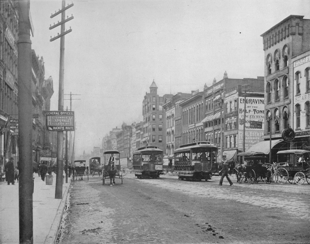 Rua principal, Columbus. Ohio, c1897. de Unbekannt