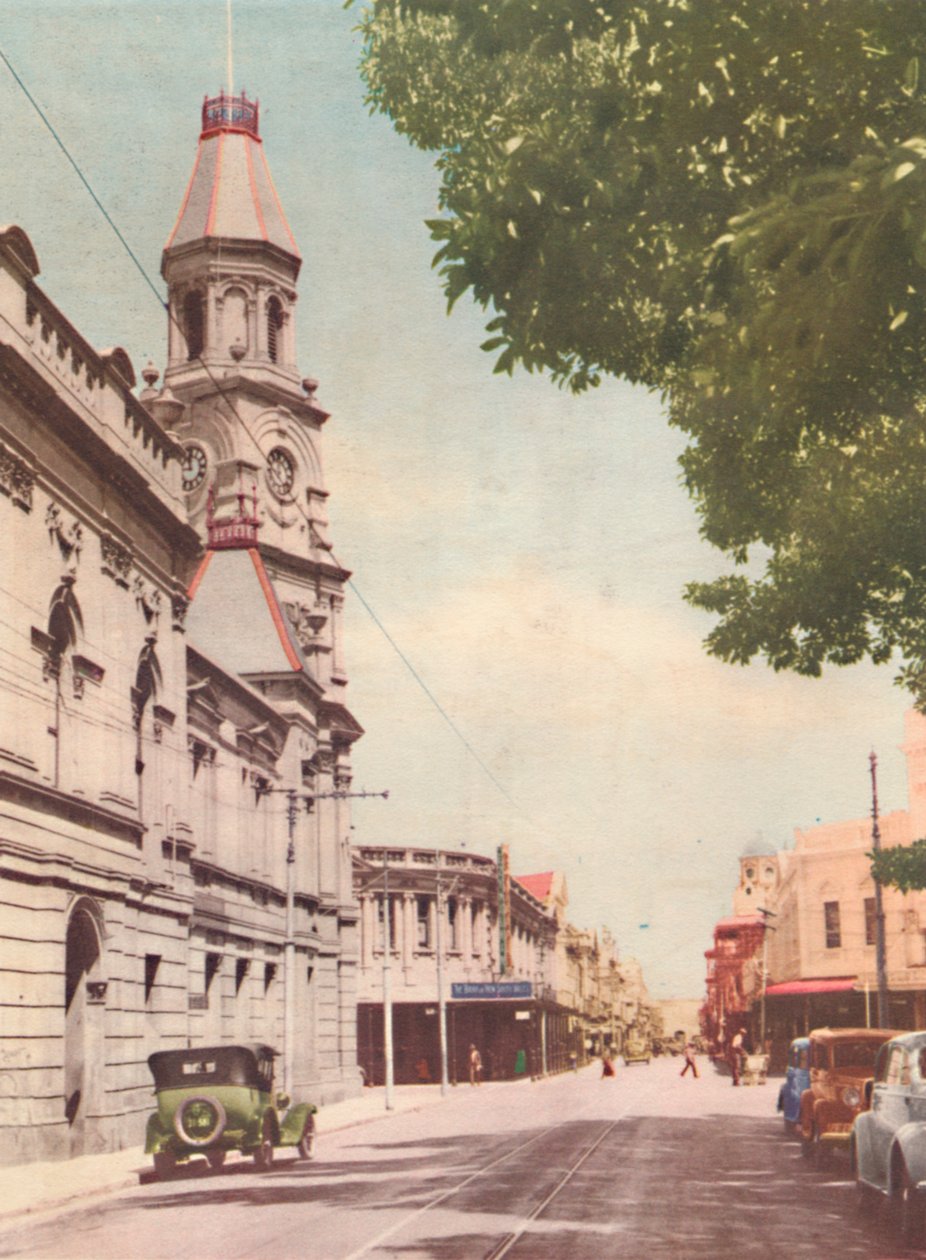 Rua principal, Fremantle, c1947. de Unbekannt