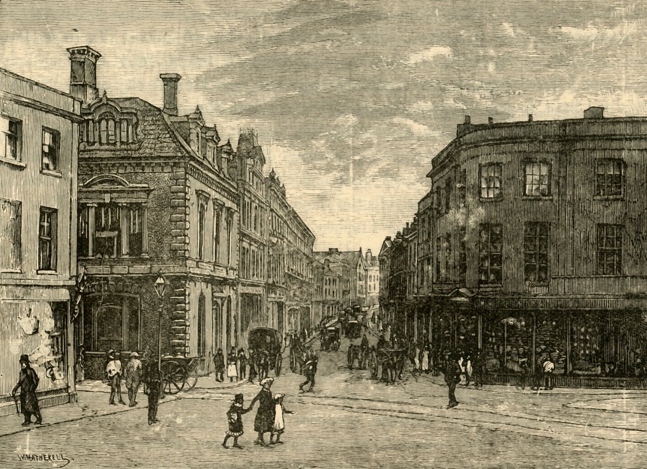 Rua principal, Newport, 1898. de Unbekannt