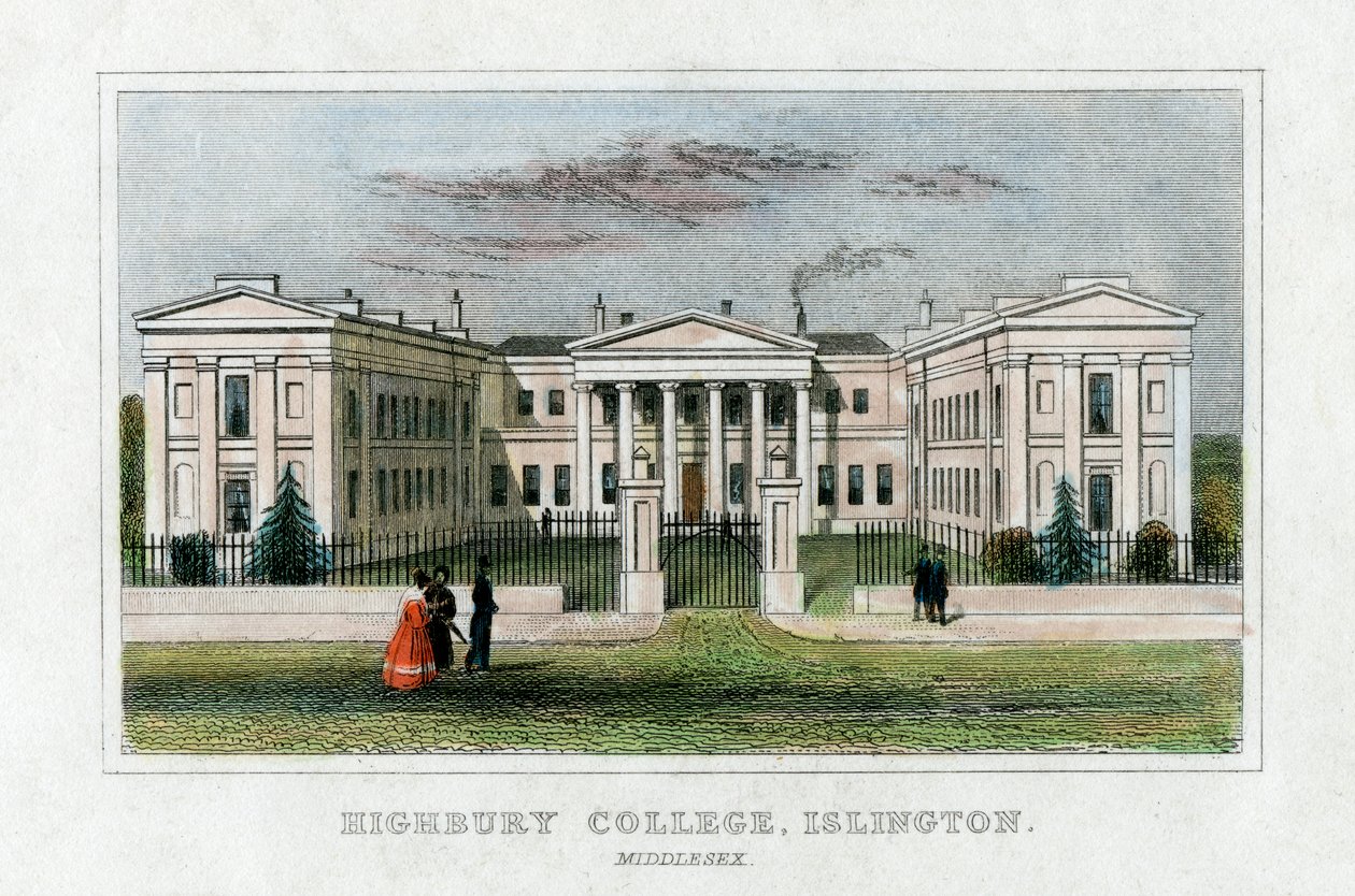 Highbury College, Islington, Londres, meados do século XIX de Unbekannt