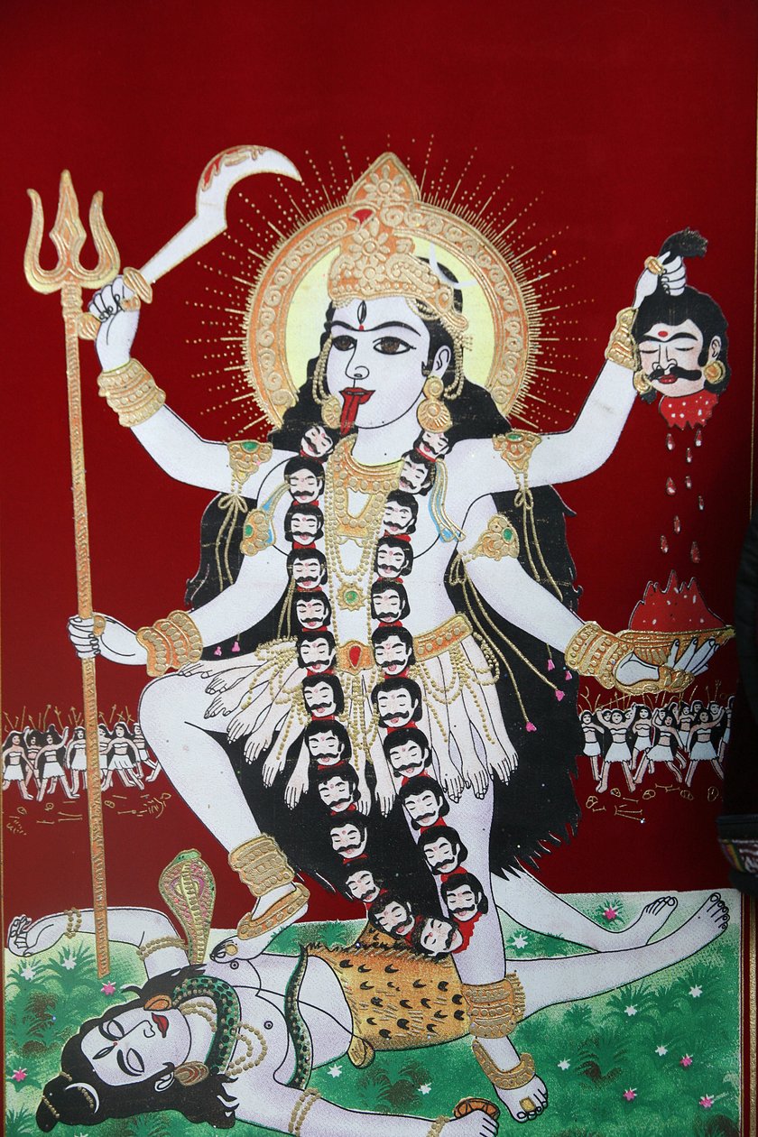 Deusa Hindu Kali, Katmandu, Nepal de Unbekannt
