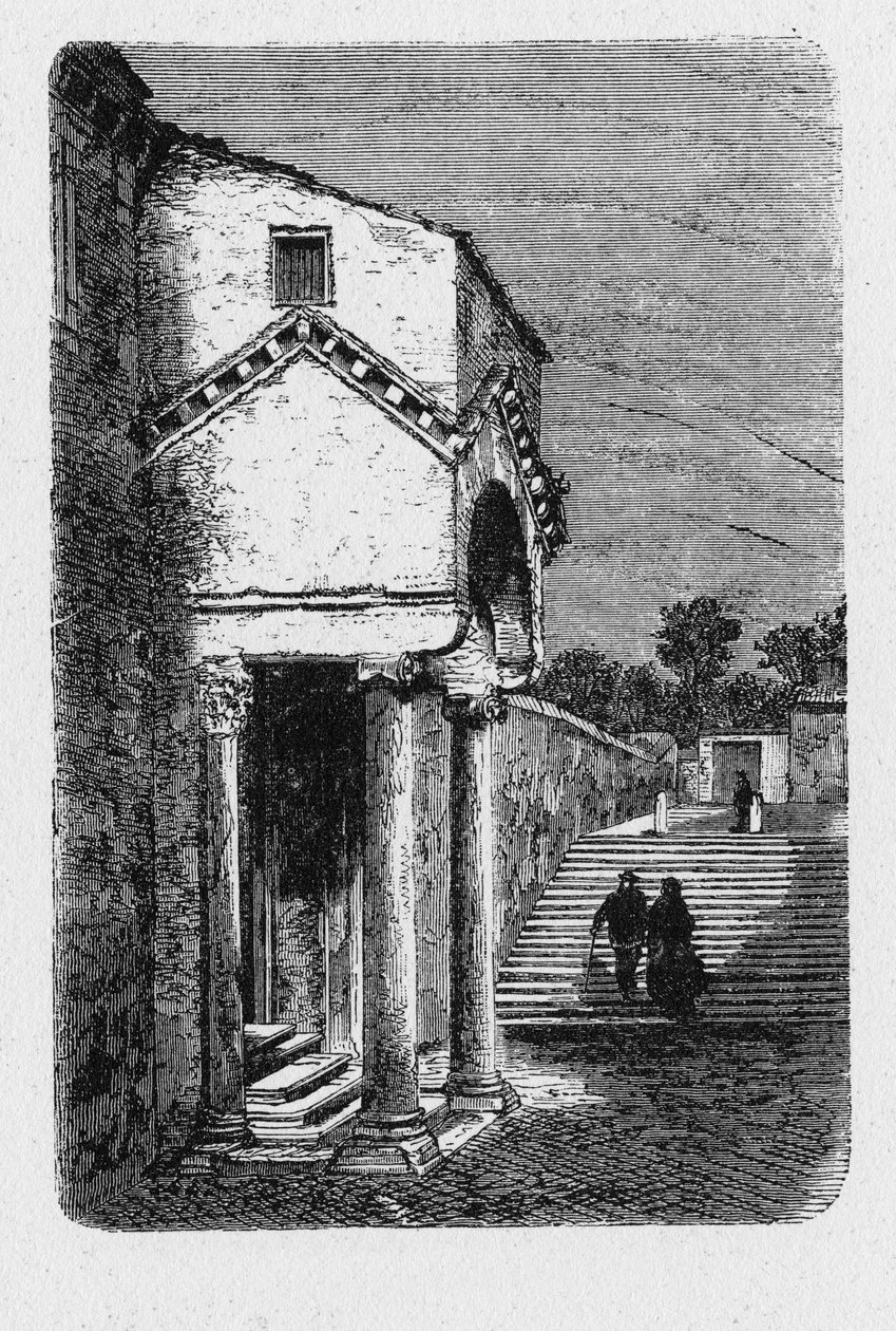 História da Roma Antiga. Basílica de San Clemente é uma basílica menor católica romana dedicada ao Papa Clemente I, localizada em Roma, Itália. de Unbekannt