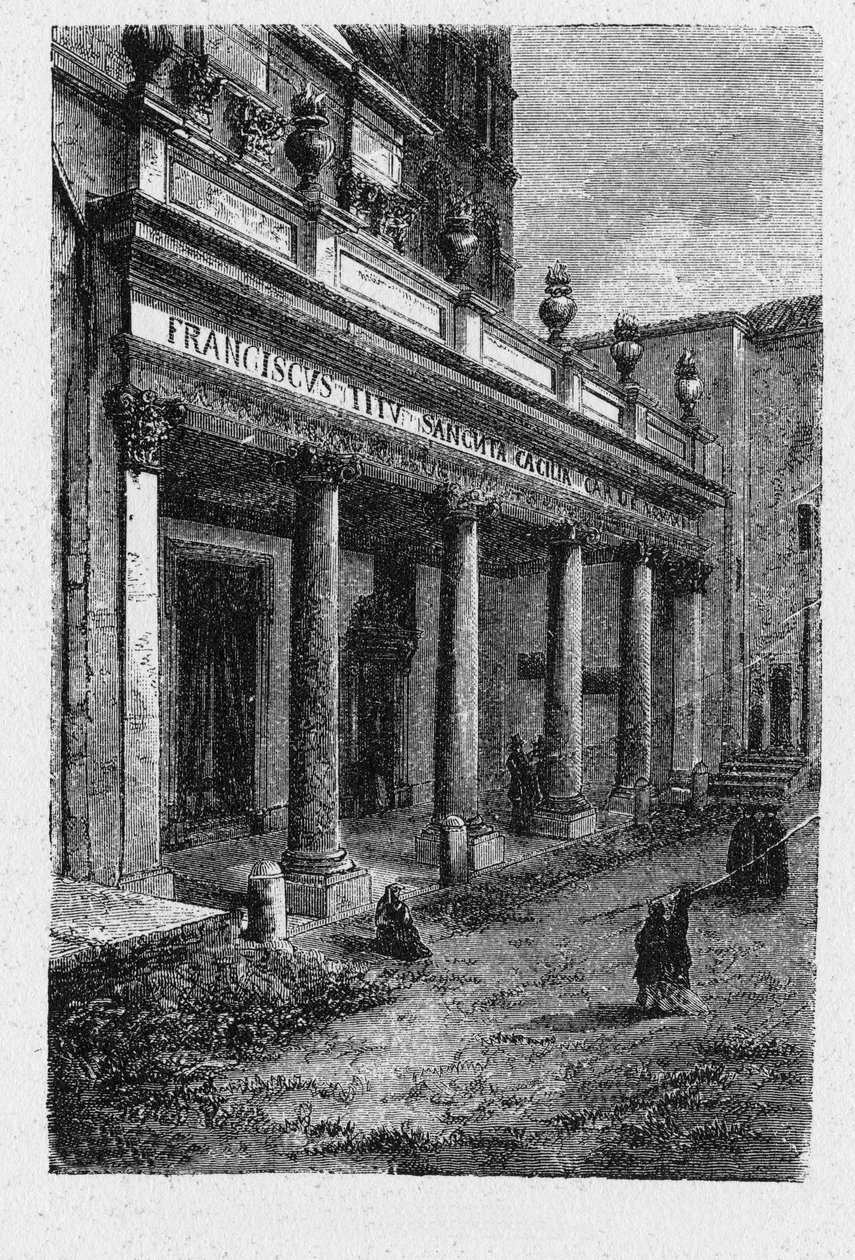 História da Roma Antiga. Santa Cecília no Trastevere é uma igreja do século V em Roma, Itália, dedicada a Santa Cecília, no Trastevere rione. de Unbekannt