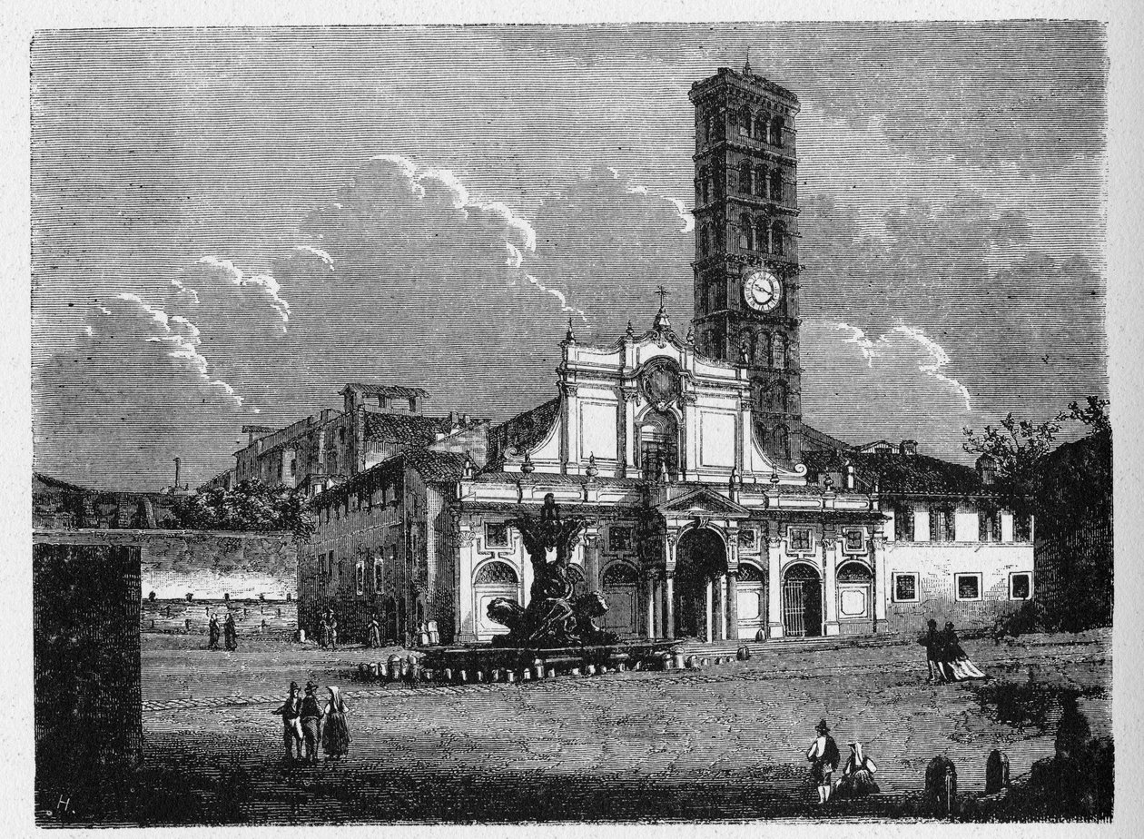 História da Roma Antiga. Santa Maria em Cosmedin é uma pequena igreja basílica em Roma, Itália. Está localizada no rione de Ripa. de Unbekannt