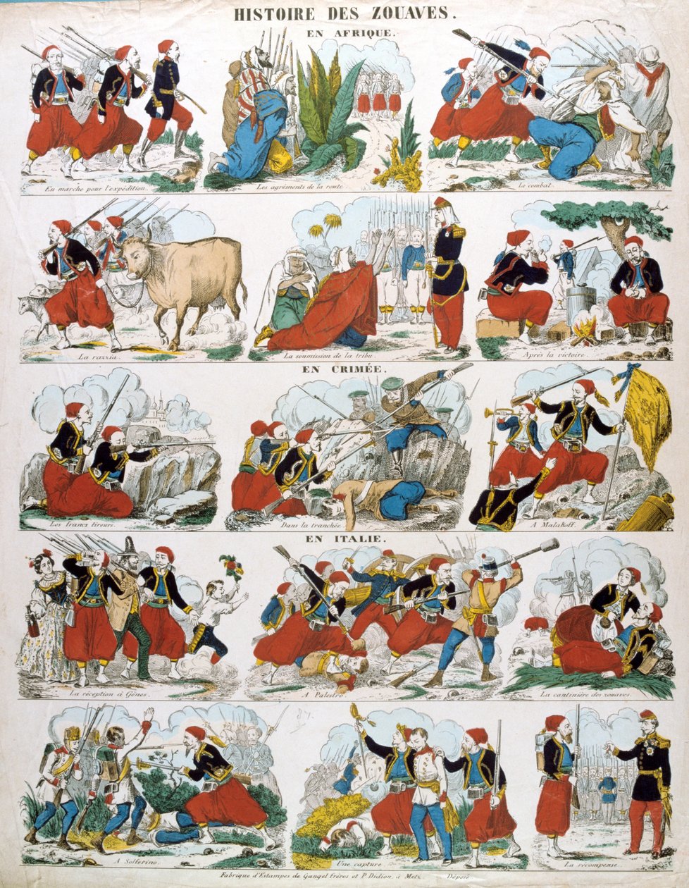 História dos Zouaves na África, na Crimeia e na Itália, século XIX de Unbekannt