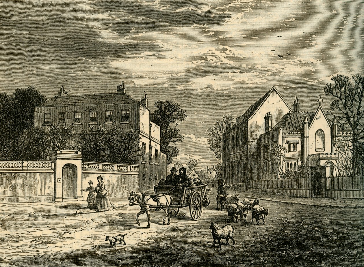 Holcrofts e o convento, Fulham, c1878. de Unbekannt