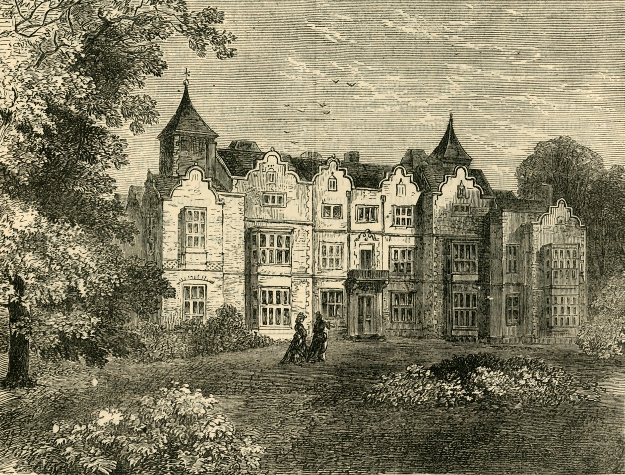 Holland House, do norte, c1876. de Unbekannt