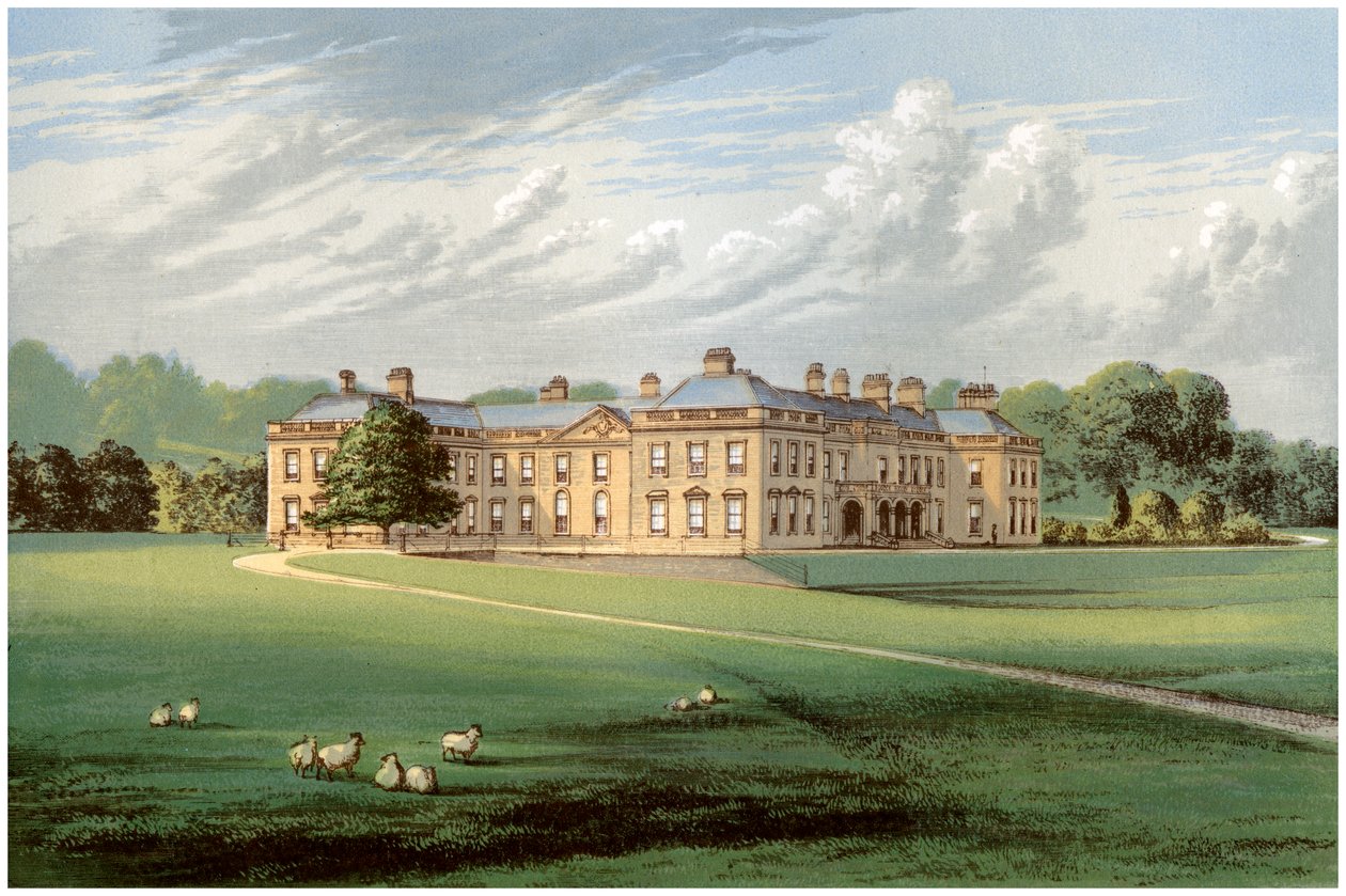 Holme Lacy, Herefordshire, casa do Baronet Stanhope, c1880 de Unbekannt